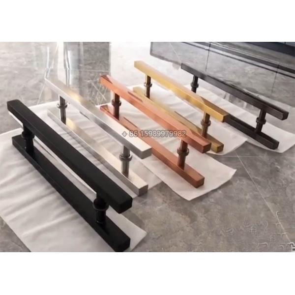 316 Stainless Steel Door Pull Handles , Commercial Door Handles Stainless Steel