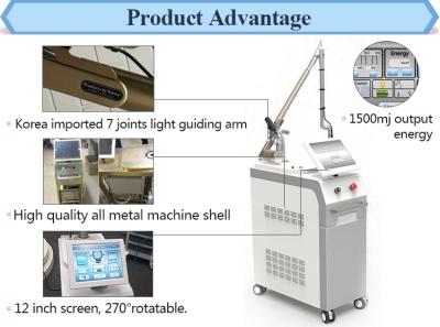 New technology Q Switched Nd Yag Laser For Tattoo Removal Skin Whitening