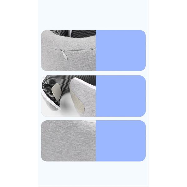 Customized U-Shape Memory Foam Travel Neck Pillow with Convenient Portable Design