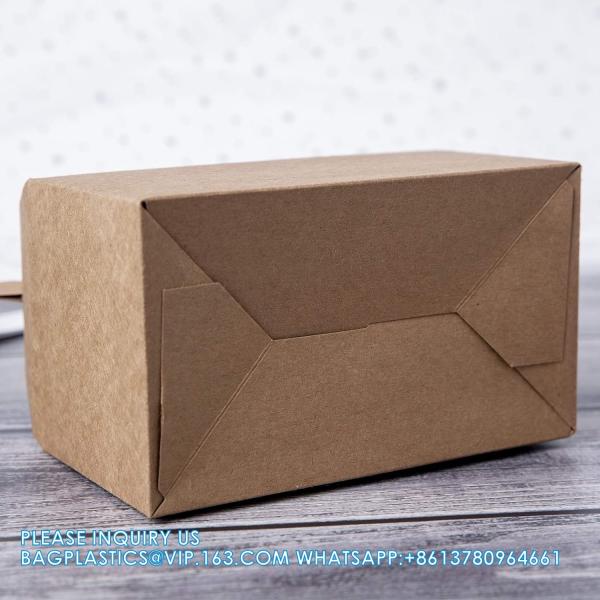 Brown Goodies Boxes Dessert/ Treat/ Gable/ Kraft Party Favor Boxes, Popcorn,Toys,Baby Showers,Birthday