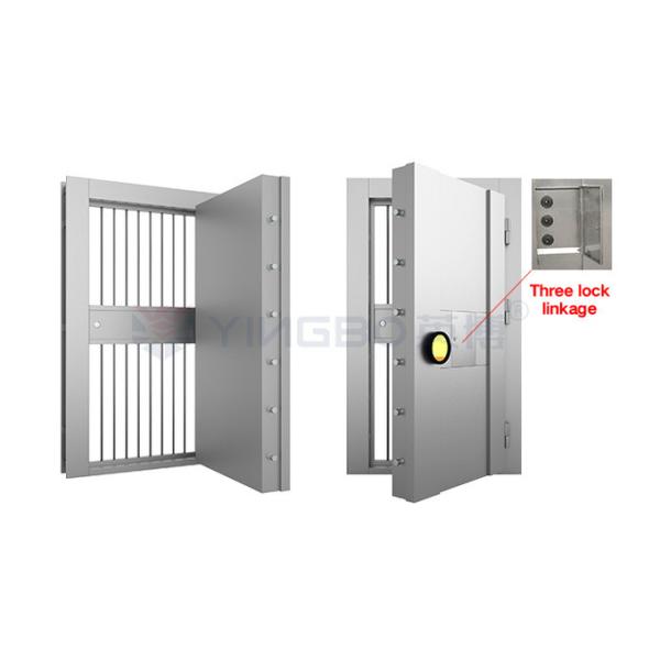 Puerta de seguridad contra robo para el banco Oficina de seguridad de hogar Puertas de seguridad de fuego H2250* W1450mm