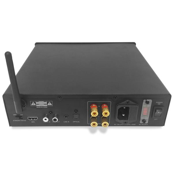 Bluetooth 5.0 Stereo Amplifier with 200W High Power and 3 Channel Output for Home Audio System