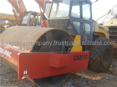 Used CA251d Rollers 1800 Working Hours Dynapac Single Drum Vibratory Roller