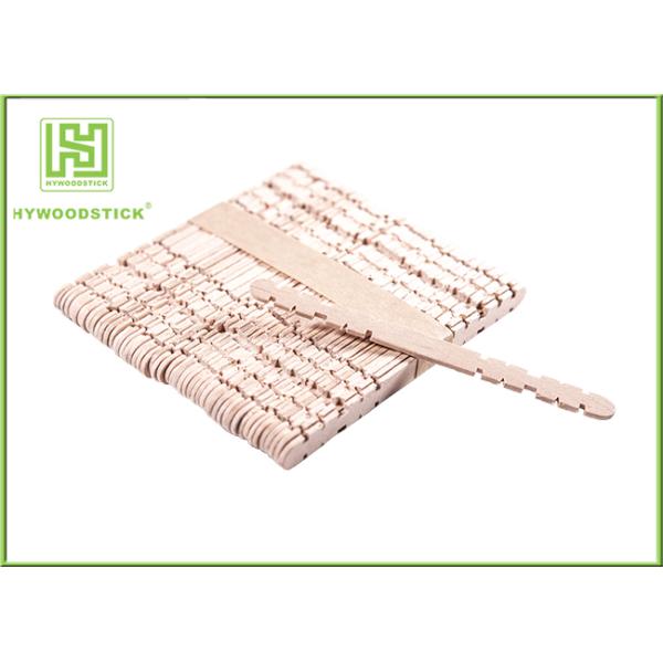 House Decorative Notched Craft Sticks , 110mm Wooden Fan Sticks Taste - Free