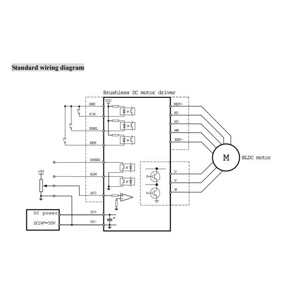 300W 3 спичка 15A водителя 48v 24v 12V 36v мотора Bldc участка