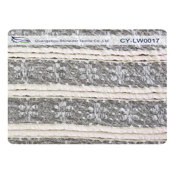 Dramatic Charming Stretch Lace Fabric For Shirt Bag , Polyester Spandex Fabric CY-LW0017