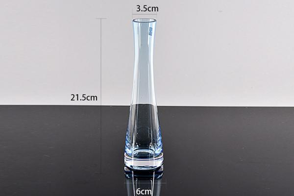 Vasos de vidro fundidos do cilindro da boca para o presente de casamento da decoração da casa