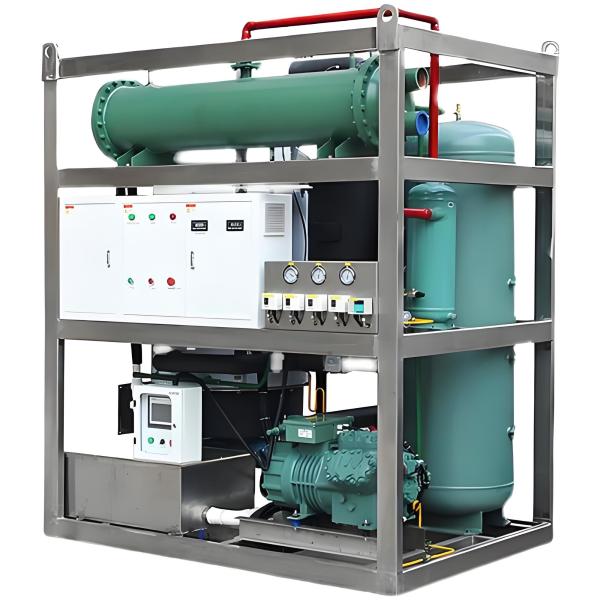 500 kg de capacidade Máquina comercial de cubos de gelo Ar de arrefecimento com refrigerante R404A