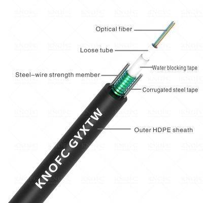 12core GYXTW Single Mode Armored Cable G652D For Aerial