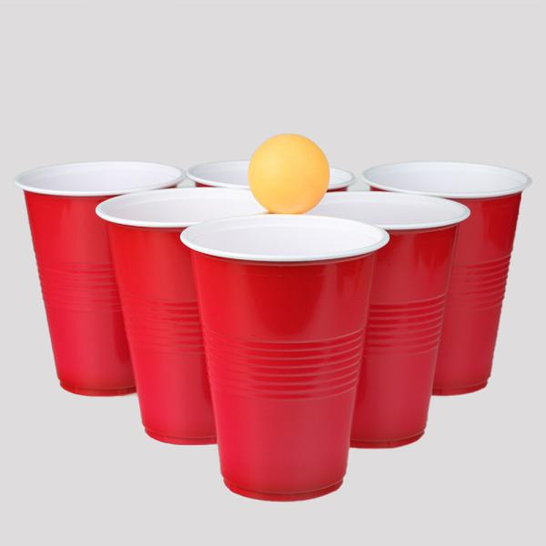16oz Double-Layer Plastic Cup for Table Tennis Set No Refunds After 30 Days