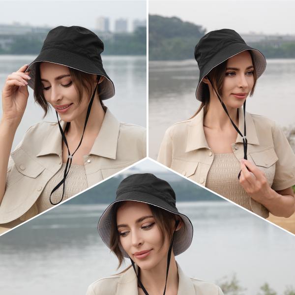 Возвратимые рыбацкие букетные шляпы рыбацкая шляпа с подбородком UPF 50+