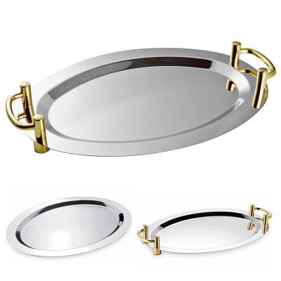 High quality stainless steel Cake tray/display plate tray/Buffet salad plate/Cold dish