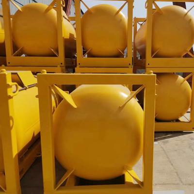 UN T21 Réservoir de stockage de produits chimiques portables pour liquides pyrophores 7520L 6 bar MAWP 18,2 bar testé