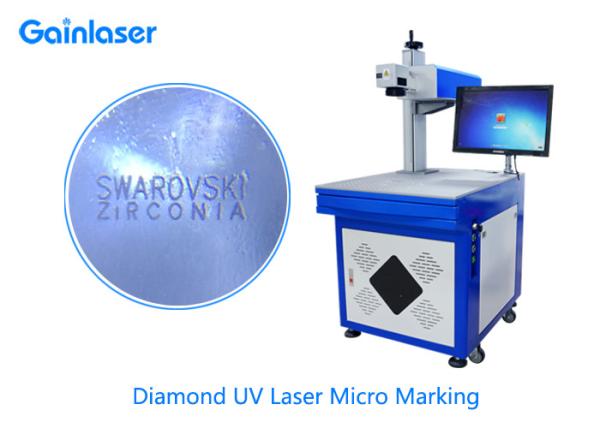 0.01mm High Precision Jewellery Laser Marking Machine for Diamond , Jade , Gold , Silver