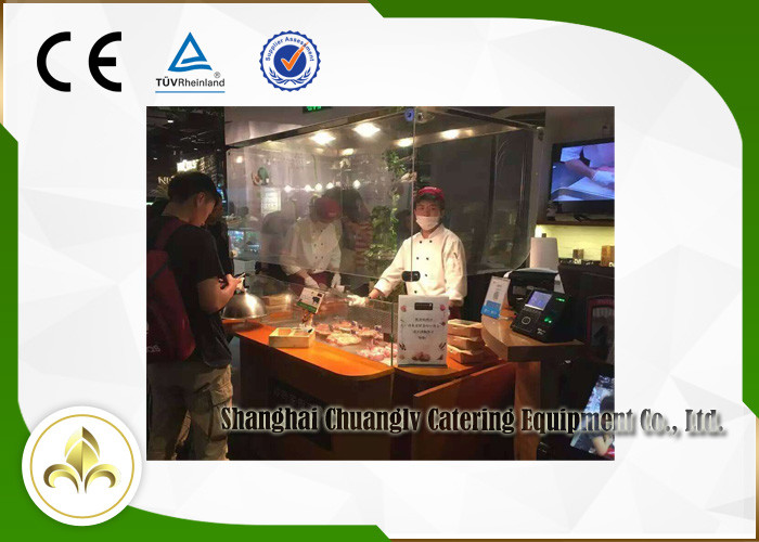 Площадь еды/таблица электрическое Hibachi Cooktop гриля теппаньяки автомобиля шведского стола мобильная
