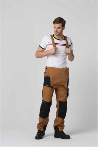 Belt Loops 320gsm Mens Work Bib Overalls , Velcro Closure Mens Work Outerwear