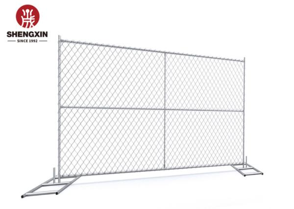 Oem 38mm Chain Link Temporary Fence High Strength Construction Protection