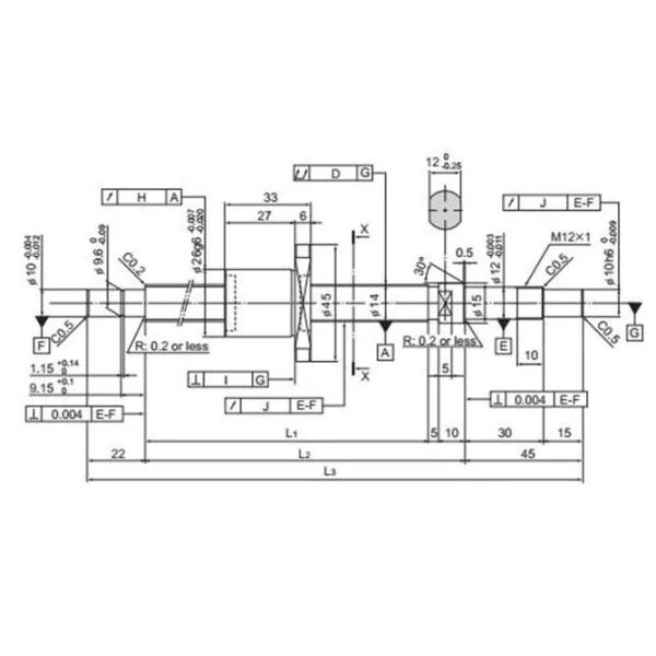 THK линейный шаровой подшипник с прокатами шарового винта BNK 1404-3RRGO+260LC5Y