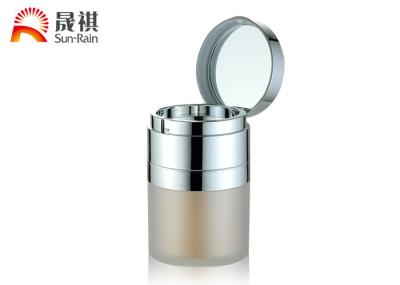 Acrylic Round Plastic Cosmetic Jars Double Wall  ABS Collar Cosmetic 30ml