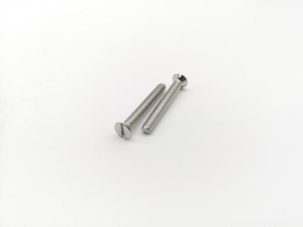 304 Stainless Steel Machine Screws ISO2009 Slotted Flat Head Machine Screw