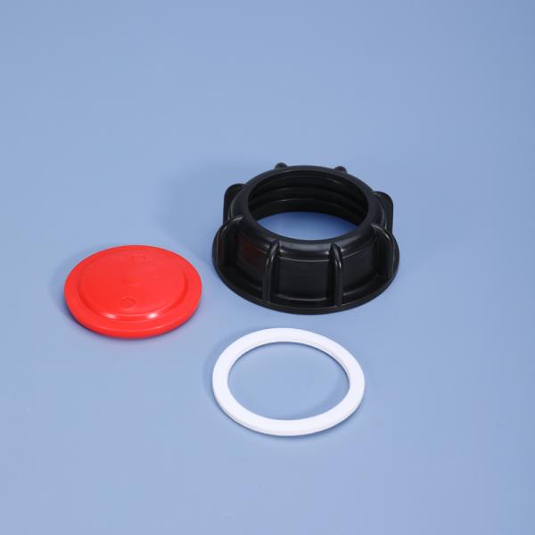 Plastic Fitting S60*6 Seal Lid for IBC Tank Casting Design and Plastic Pipe Connection