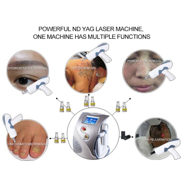 Adjustable Laser Tattoo Removal Equipment Max Energy 1065nm 800mJ 532nm 400mJ