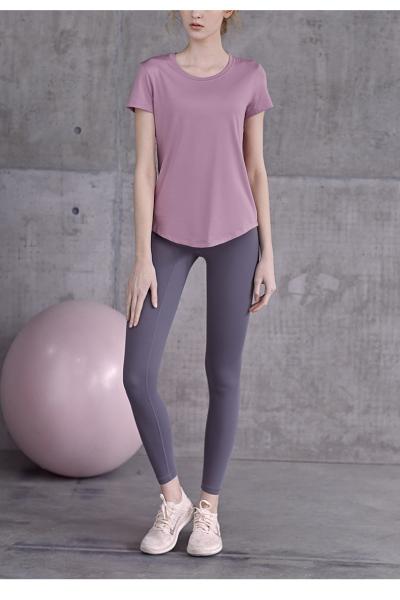 Calças macias do exercício de Grey Ladies Sports Leggings High Waisted da tela de Richee