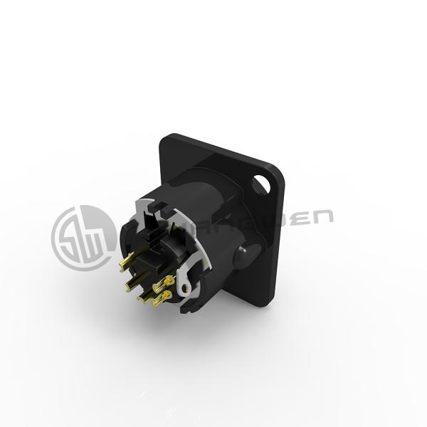 Промышленный XLR мужской соединитель сока аудио 5 пин соединитель электрический