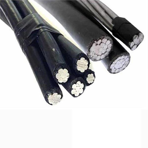 1kV 10kV Aerial Bundled Cable Multi Core XLPE Insulation Aluminium Cable 16mm2 Black