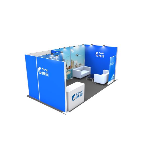Advertising custom tradeshow booth wholesale tension fabric exhibition booth