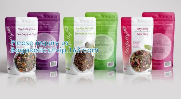 Aluminum Foil Bags, Stand-Up, Resealable, Vacuum Sealable, Leak-Proof Pouch, Mylar Bags, Storage Package