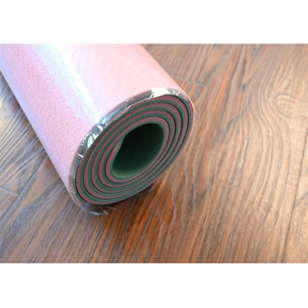 Розовый цвет Экологически чистый йога Мат Нескользящий TPE йога Мат Для начинающих фитнес