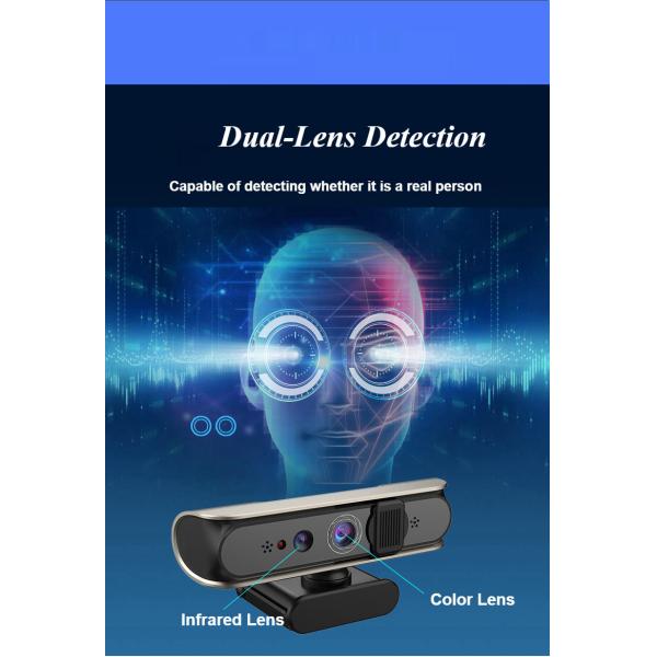 K50P Viewing Angle ≤80° Face Recognition External Camera for Live Body Detection and ID Comparison Industrial Camera