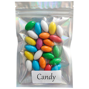 Smell Proof Mylar Bags, Foil Small Zip lockk Bags, Halloween Christmas Favor, Foil Pouch Slidelock