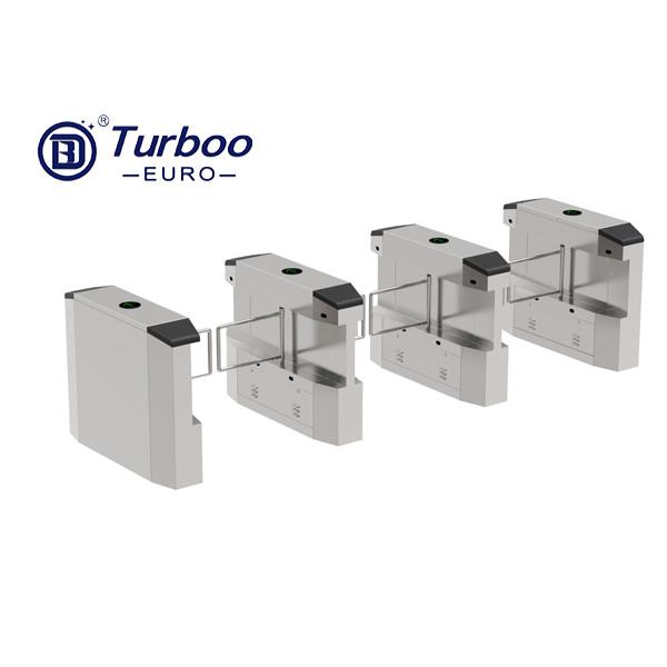 SUS 304 Swing Barrier Gate Automatic Access Control Security Turnstile Pass Width 1100mm