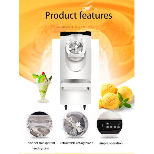 30-36L/H Желатомашина Железнодорожная машина из нержавеющей стали Железнодорожник Вертикальный партийный морозильник