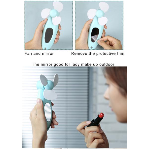 Strong Wind Personal Handheld Fan Battery Operated Small Lightweight Mini Pocket Size