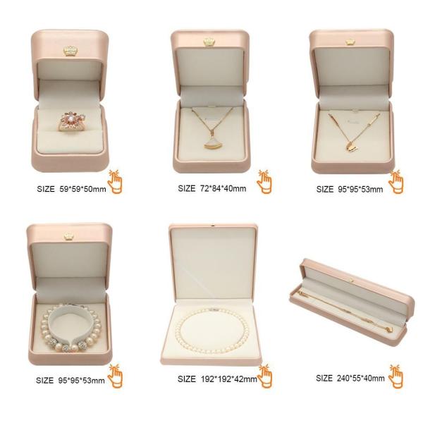 Customized Luxury PU Leather Jewellery Box with Logo Made in Bulk Lead Time 15-20 Days Free Samples and Fast Shipping