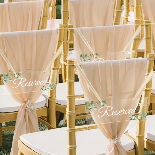 6 упаковки для свадебных стульев / церковных скамей