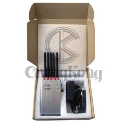 5 do jammer Handheld do sinal das antenas contínuos impermeáveis trabalhando 1,5 horas