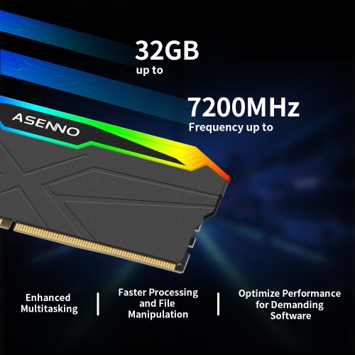 ASENNO RH54 DDR5 Memory Heat Sink with RGB Series
