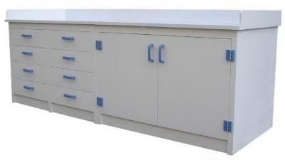 PP White Chemistry Lab Furniture , Lab Sink Cabinet Long Life Span