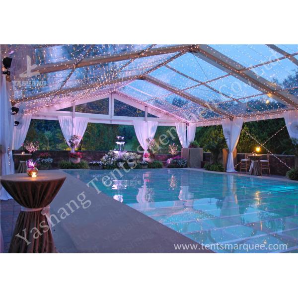 Clear Top / Wall Cover Hard Aluminum Alloy Frame Wedding Tent Water Resistant