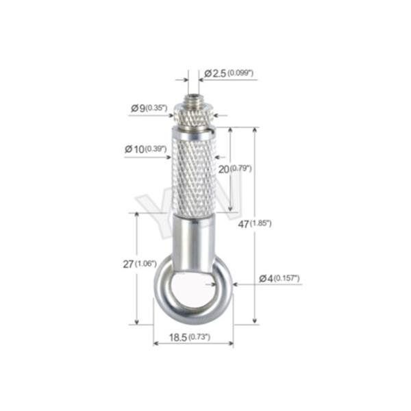 Brass Material Aircraft Cable Hangers / Wire Cable Hanging System With Safety Nut