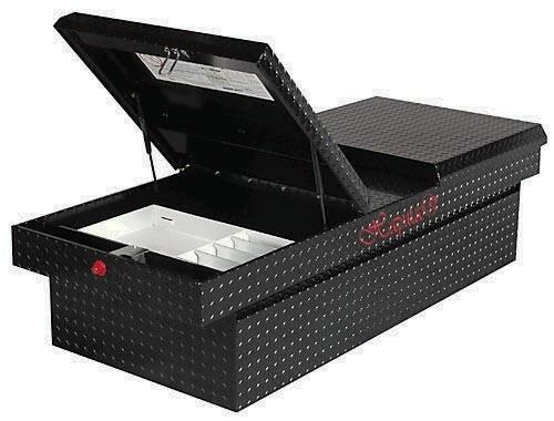 Professional Aluminum Truck Tool Boxes Silver / Black Color With Logo Printed