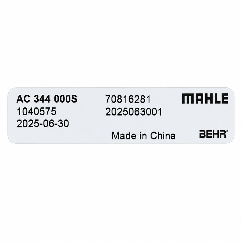 MAHLE AC 344 000S Car AC Condenser 64502282939 for BMW 5 E60  E61 6 E63  E64 7 E65  E66  E67