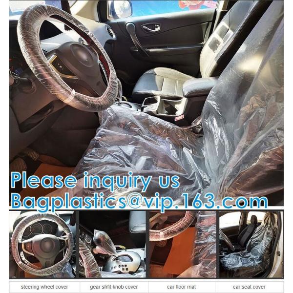 Biodegradable Compost Car Floor Mat Auto Disposable Steering Wheel Seat Cover Interior Accessories Steering Tire Bags