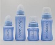 Multi-Pack Glass Baby Bottles with Silicone Sleeves, Nipples, Neck Rings, and Caps