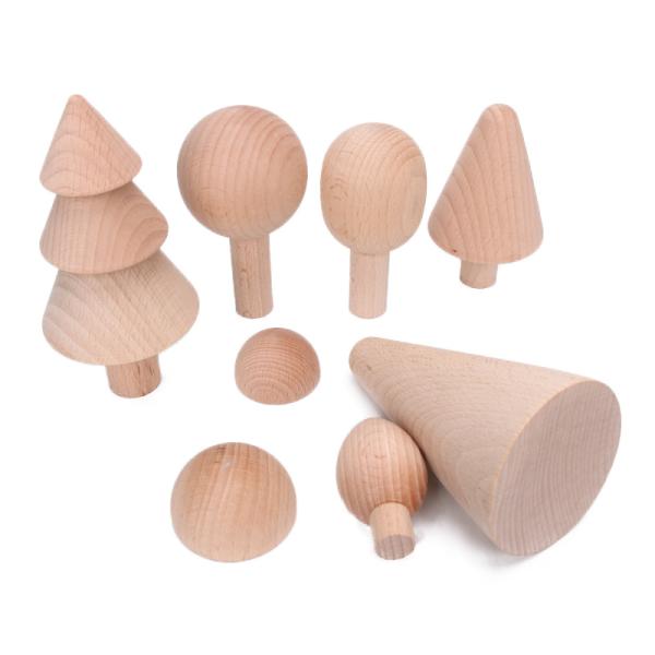 L'arc-en-ciel 35.5cm a coloré le grand bébé en bois de blocs constitutifs