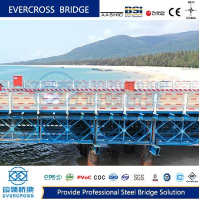 High Strength Prefabricated Steel Bailey Bridge Trestle Bridge For Highway
